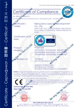 magshape certificate of compliance