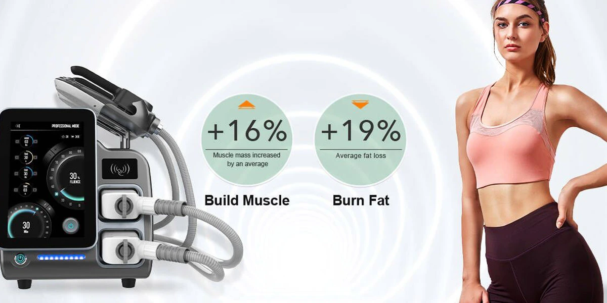 MAGSHAPE المحمولة EMS آلة بناء العضلات الفيديو